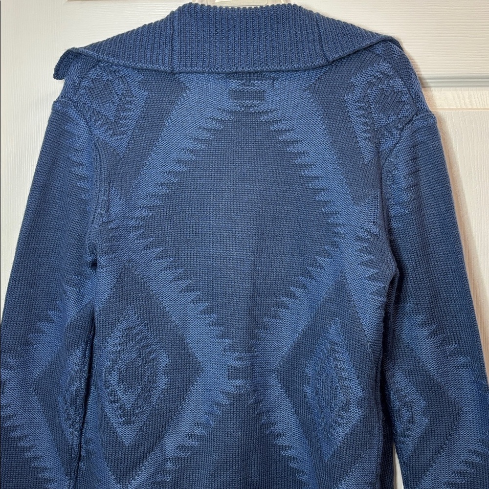 Venario Navajo/Southwestern Cardigan with Fringe- size M - Picture 7 of 10